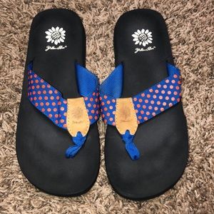 Yellow Box Flip Flops